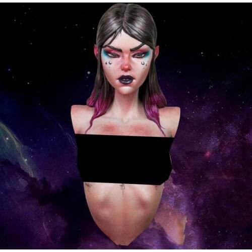 Resin Figure 1/10 ancient warrior woman bust Model Unassambled Unpainted Figure Building Kit