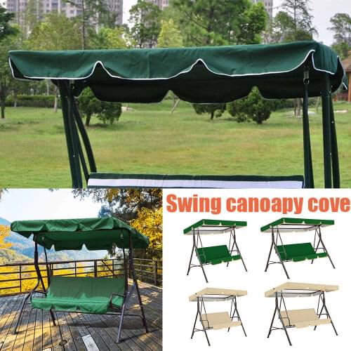 Swing Canopy Cover Set Waterproof Porch Top Cover Anti-UV Cushion Cover Swing Chair for Outdoor Balcony Garden Patio Yard