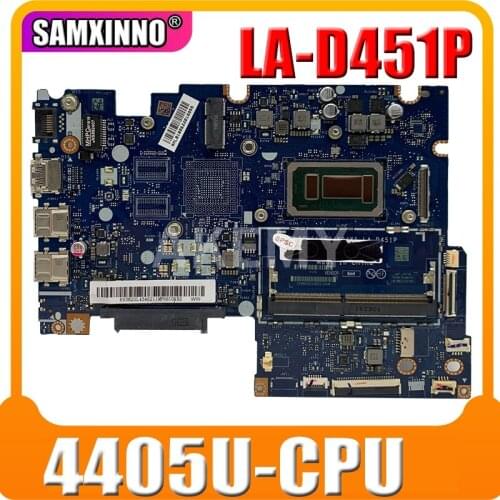 LA-D451P Laptop motherboard For Lenovo YOGA 510-14ISK Flex4-1470 original mainboard 4405U-CPU