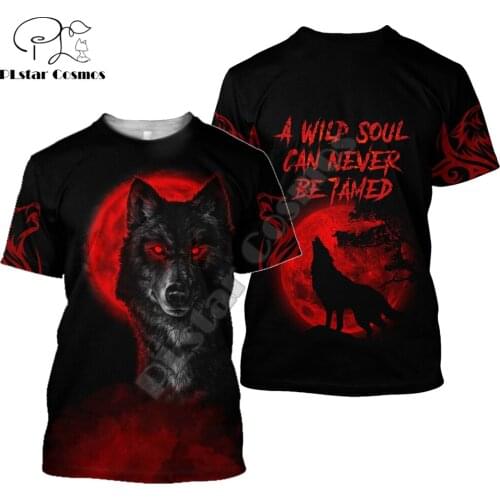 Summer Hipster Men t-shirt Beautifu Dragon and Wolf 3D All Over Printed Harajuku Short sleeve T shirt Unisex Casual tops TX0189