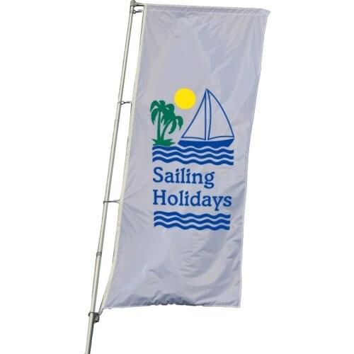 Outdoor Custom Logo Print Vertical flag Street Promotion Advertising Flag