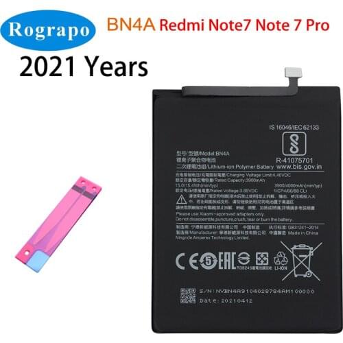 New Original 4000mAh BN4A Mobile Phone Replacement Battery For Xiaomi Redmi Note7 Note 7 Pro M1901F7C Accumulator