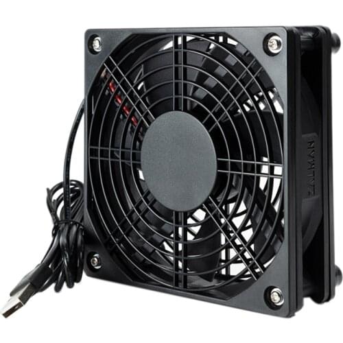 5V USB Cooling Fan 120X120X25mm DIY Silent Fan Is A Small Fan Suitable for Computer Case/Router Cooling,2PCS