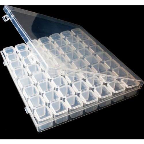 56Grids 5d Diamond Painting Accessories Storage Box Plastic Embroidery DIY Cross Stitch Sewing Tools Container Organizer