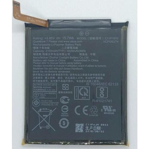 GeLar 3.85V 4100mAh Original C11P1610 Battery For For ASUS Zenfone 4 Max Pegasus 4A ZB500TL X00KD 5.0"