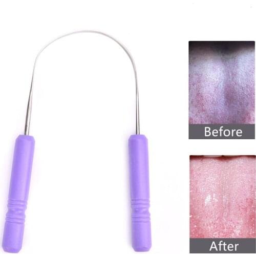 Stainless Steel Tongue Scraper Oral Tongue Cleaner Brush Tongue Toothbrush Oral Hygiene High Quality Tounge Scraper