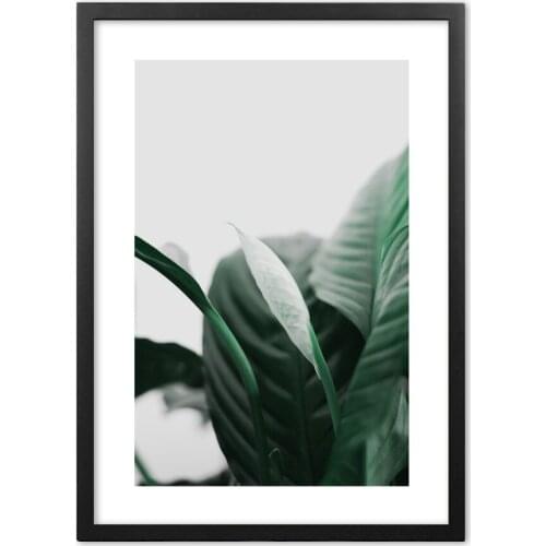 Dark Green Leaves Plant Quotes Nordic Posters And Prints Wall Art Paper Painting Wall Pictures For Living Room Home Decor