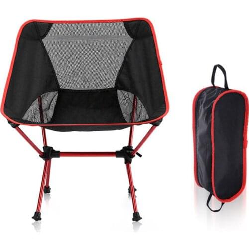 Outdoor Folding Chair Portable Aluminum Moon Chair Leisure Camping Fishing Chair Folding Picnic Chair