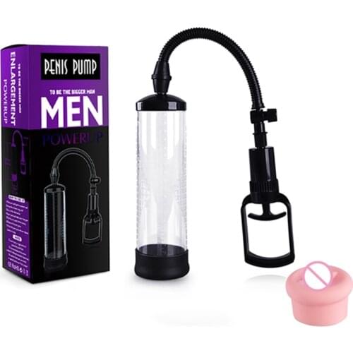 Penis Enlargement Exercise Penis Pump Penis Extender Sleeve Penis Male Masturbator Vacuum Pump Sex Toy For Men Adult Sex Product