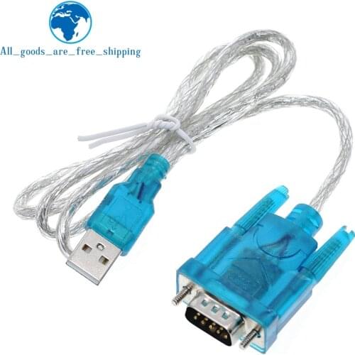 TZT HL-340 New USB to RS232 COM Port Serial PDA 9 pin DB9 Cable Adapter support Windows7-64
