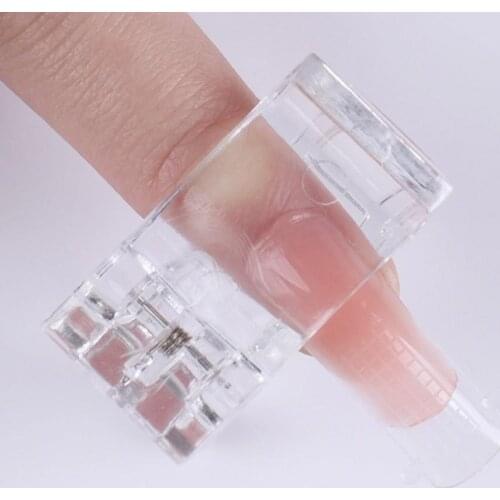 Nail Shaping Clip Lightweight Durable Easy to Clean Assistant Fibernail Tips Holder for Acrylic Tips