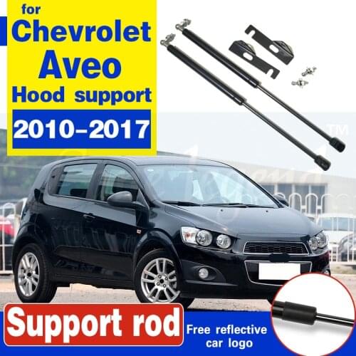 For Chevrolet AVEO 2010 - 2017 Front Hood Bonnet Modify Gas Struts Lift Support Shock Absorber Hood Struts Support rod Bracket