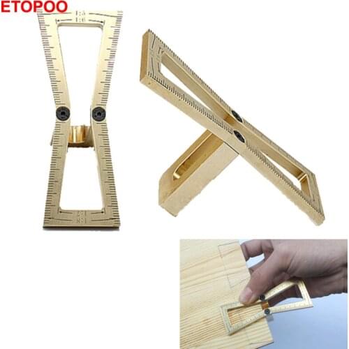 Woodworking Tools for Carpenter Copper Hand Cut Wood Joints Gauge Dovetail Marker Guide