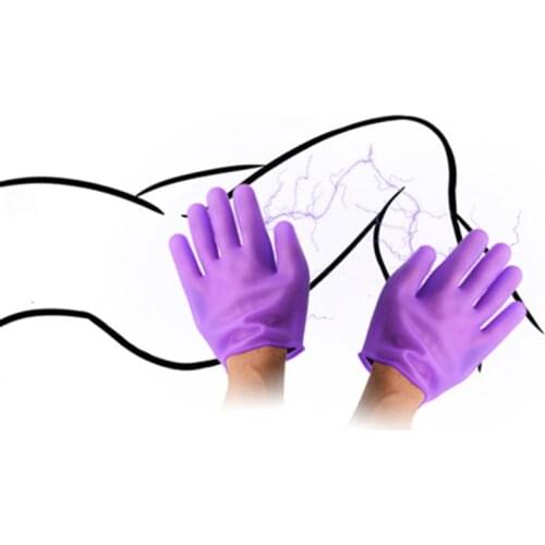 Erotic Toys Accessory Conductive Glove Electro Shock Massager Breast Pussy Ass Stimulation Adult Sex Tools Toys for Women Men