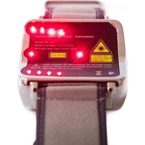 650nm Red Light Laser Therapy Medical Wrist Watch Device Pain Relief Hypertension Diabetes Prevent Arteriosclerosis