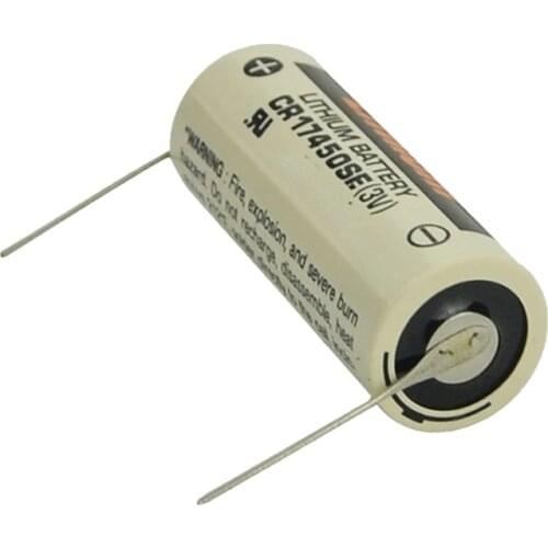 2PCS CR17450SE for Logic Controllers CNC PLC Battery BRA CR17450E-R 3V Lithium Battery for SANYO made in Japan