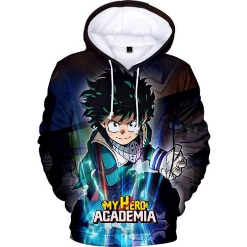 3D Hoodies My Hero Academia Anime 3D Hooded Men/Women Long Sleeve Casual Sweatshirts Harajuku Hoodies Men Oversized Pullover