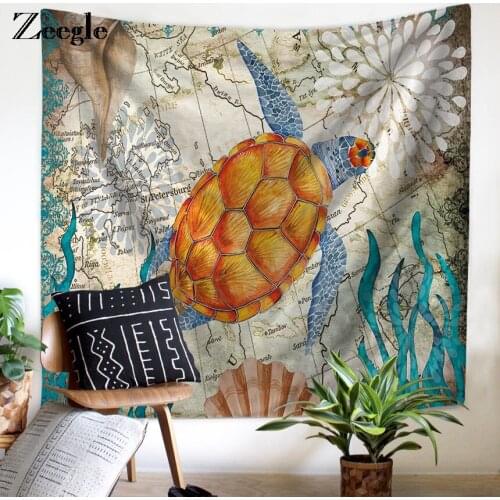 Zeegle Mediterranean Style Tapestry Wall Hanging Colorful printing Beach Towel Blanket Table Cloth Picnic Mat 200cmx150cm