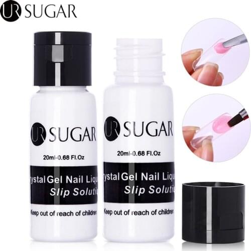 UR SUGAR 1Bottle 15ml Liquid Slip Solution Quick Builder Nails Gel Semi-Permanent Clear Acrylic Nail Art Extension Gel Tools