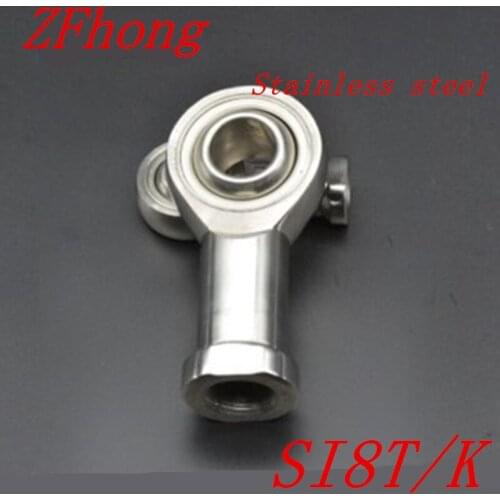 1pc si8t/k 8mm stainless steel right hand female thread rod end bearing