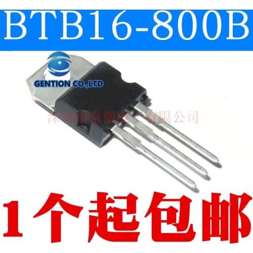 10PCS BTB16-800B bidirectional thyristor TO-220 in stock 100% new and original