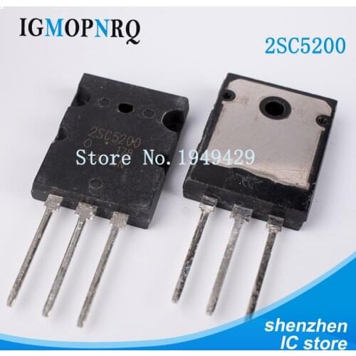 10PCS/lot 2SC5200 SC5200 TO-3PL 5200 Bipolar transistor bipolar junction type (BJT) NPN 230V 15A 150W