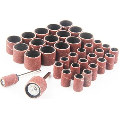 300pcs 1/4 1/2 sanding paper grinding wheel dremel rotary tool sanding sleeves wood carving sanding discs woodworking polishing