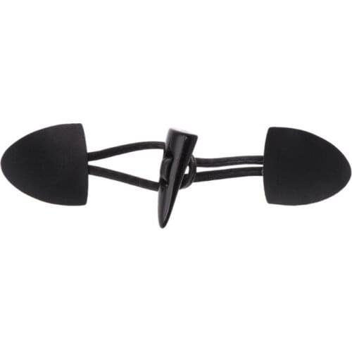 6 Pairs Leather Horn Toggle Closure Buttons Coat Jacket Duffle Shawl Clothes Sewing DIY Apparel Crafts E56C