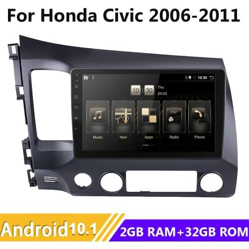 Android 9.1 Car Headunit Multimedia Radio Stereo For Honda civic 2006-2008 2009 2010 2011 GPS Navi Audio Video Player Wifi 10.1