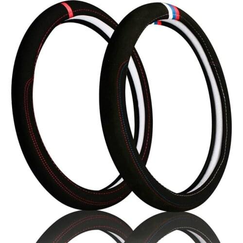 Car Covers Odorless Silicone Inner Ring Car Steering Wheel Cover Velvet Anti-slip Car Styling Accessories Steering Wheel Cover