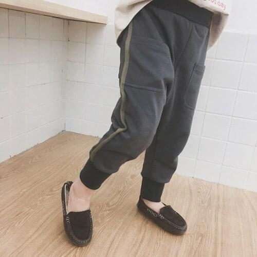 Childrens Casual Pants 2019 Spring New Baby Boys Sport Pants Toddler Cotton Harem Pants Fashion New Baby Boy Jogging Pants 2-7Y