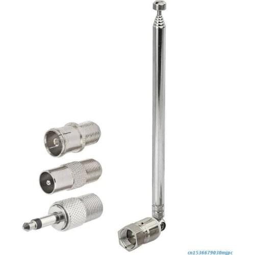 F Type FM Radio Antenna Telescopic FM Antenna Replacement Indoor Receiver