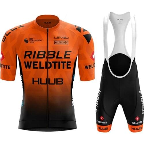 Huub Ribble Weldtite Maillot Ciclismo Aero Summer bike Bike pro team suit cycle Jersey Sets bicycle Cycling ropa mtb Clothes