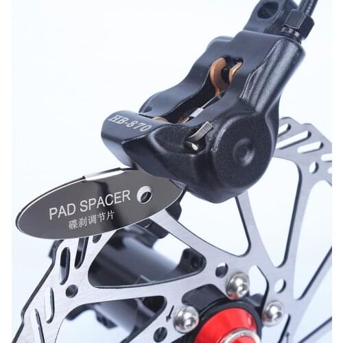 1pc MTB Disc Brake Pads Adjusting Tool Bicycle Pads Mounting Assistant Brake Pads Rotor Alignment Tools Spacer Bike Repair Kit