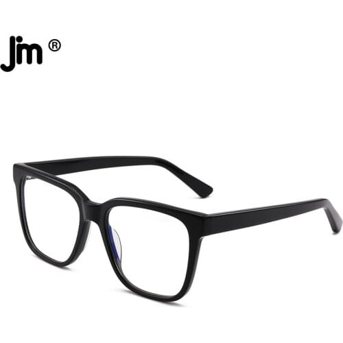 Acetate Frame Square Blue Light Glasses Women Men Vintage Anti Blue Light Blocking Fake Glasses