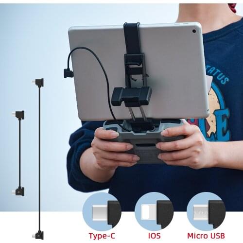 Remote Control Data Cable for Mavic Air 2/2S/Mini 2/Pocket 2/Osmo Pocket Wire Connetor Phone Tablet Transmission Drone Accessory