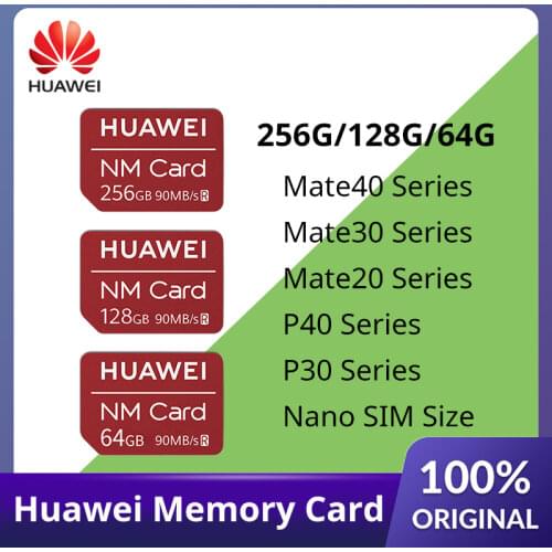 90MB/s Speed 100% Original For Huawei Mate 20/20 Pro/20X/20RS/P30/P30 Pro NM Card 64GB/128GB/256GB Nano Memory Card