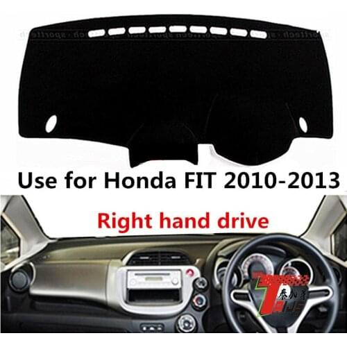 Taijs Right hand drive Car Dashboard Cover Dash Mat for Honda FIT JAZZ 2009 2010 2011 2012 2013 Dash-mat Inside Decoration