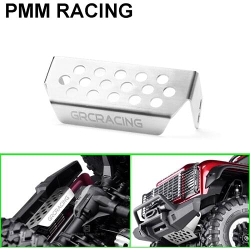 Metal stainless steel front protection chassis bottom plate For 1/10 RC Crawler Car Traxxas TRX4 Defender Auto accessories