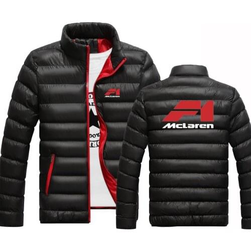 McLaren Logo 2021 printing mens autumn winter new jacket track field sportswear casual personality hoodie mens zipper jacket