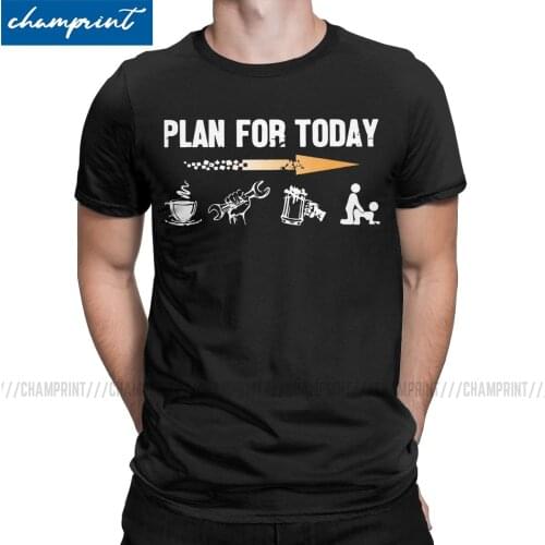 Men T-Shirts Plan For Today Millwright Coffee Wrench 2020 Fashion Tees Funny Beer Make Love Have Sex T Shirts Birthday Gift