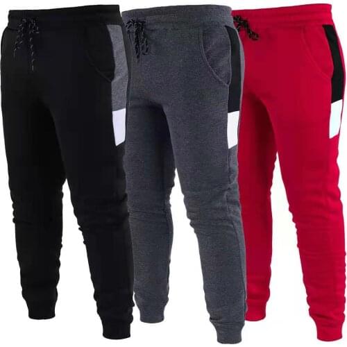 Mens sports running pants, sports football pants, training pants, stretch bottomed warm pants, jogging fitness pants