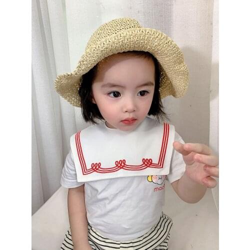 Japanese Style Toddler Baby Cotton Bib Boys And Girls Square Burp Cloths Simplify Drooling Towel Children Accessories 2021 New