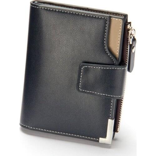 New Brand Wallet Men Leather Men Wallets Purse Short Male Clutch Leather Wallet Mens Money Bag High Quality PU Wallets