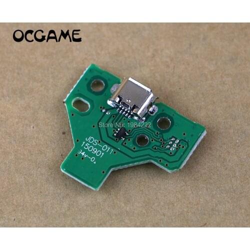OCGAME 50pcs/lot For PS4 JDS-011 12Pin Charging Port Socket Board Handle USB Charging Board For Playstation 4 Controller Repair