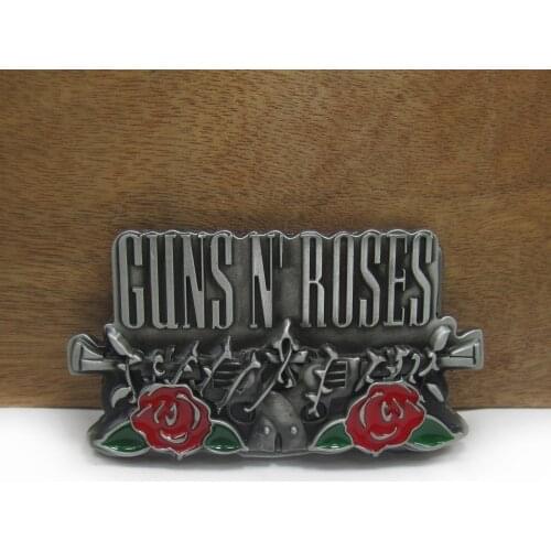 BuckleClub wholesale retro zinc alloy music belt buckle jeans gift belt buckle FP-03233 PEWTER FINISH 4cm width loop