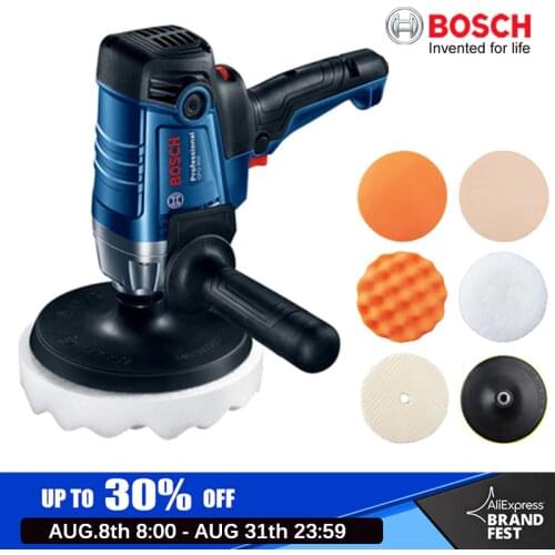 Bosch Polishing Machine GPO 950 DA Car Wax Polisher Electric 220V 50Hz Input Power 950w EMC Backing Plate 180mm Polishing Pad
