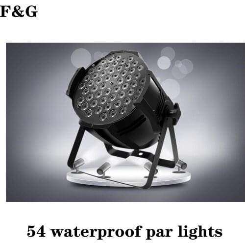 Proyector LED de aluminio de 54x9W RGB 3 en 1, proyector plano con arandela, DMX512Controller puede lavar, efecto, diseño de esc