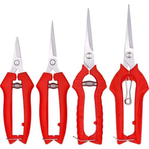 Gardening Hand Pruner Garden Scissors Pruning Shears Micro-Tip Pruning Snips Leaf Trimmer Straight Florist Scissor for Plants