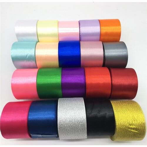 50mm 2" Wide (1Roll 25yards)Silk Satin Ribbon Wedding Party Decoration Invitation Card Gift Packing